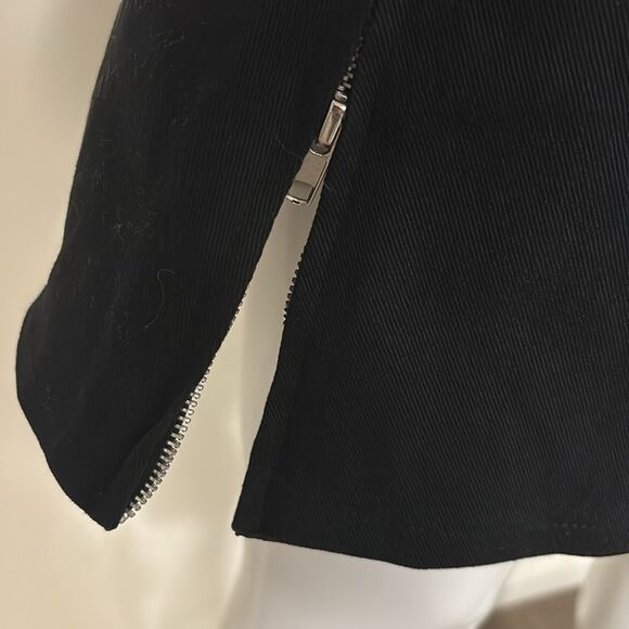Rare Vintage Lip Service Black Low Rise Belted Micro Mini Skirt Side Zip Details - Picture 5 of 8